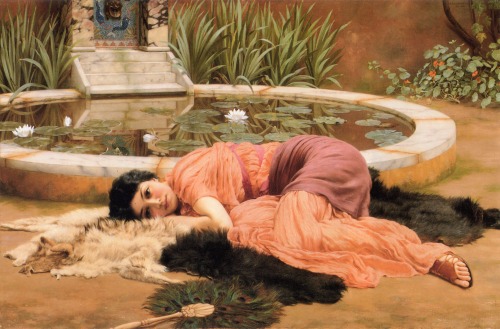 Dolce Far Niente by John William Godward (Translated "Sweet Nothings")