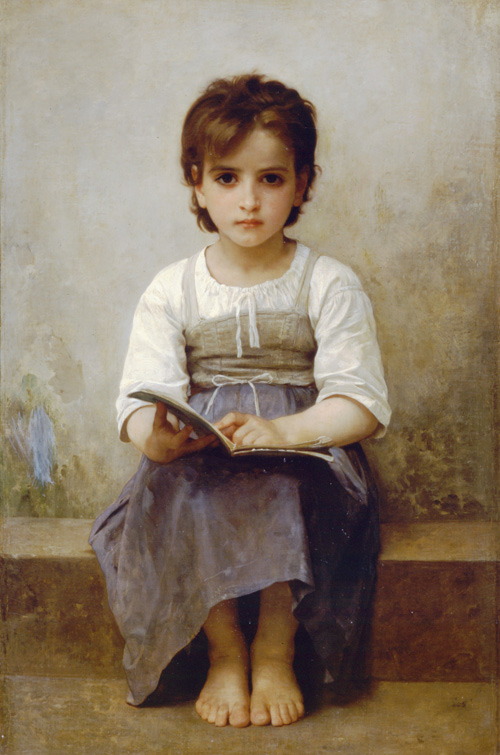 William Bouguereau ~ La leçon difficile (The Difficult Lesson) 1884